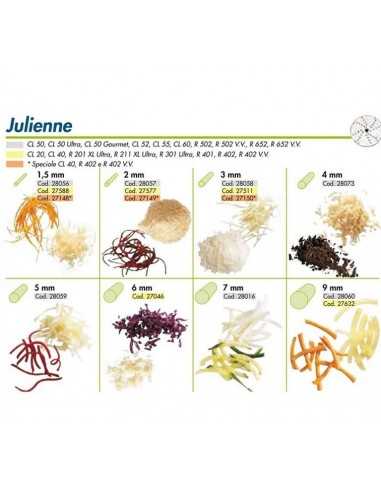 Disco per fette A JULIENNE - Diametro disco mm 175 - Taglio spessore  mm 3