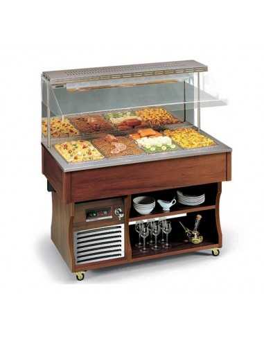 Exhibitor hot wall buffet - cm 142.2 x 75 x 152.4h