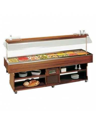 Isola buffet espositiva - Statica - cm 272.3 x 75 x 152,8h