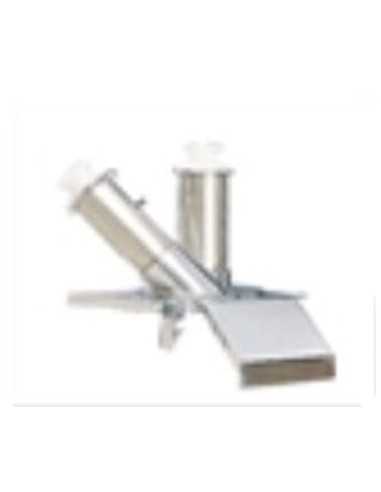 Tubos rectos e inclinados: 1 tubo Ø 50 mm y 1 tubo Ø 70 mm - Concebido para el trabajo de verduras y cortes largos