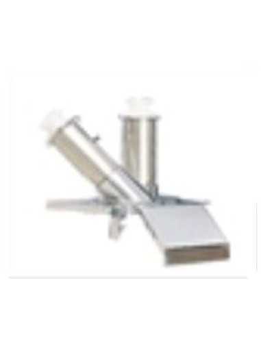 Tubos rectos e inclinados: 1 tubo Ø 50 mm y 1 tubo Ø 70 mm - Concebido para el trabajo de verduras y cortes largos