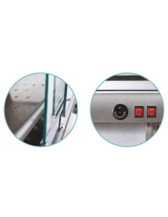 Vetrina calda con vetri dritti 2