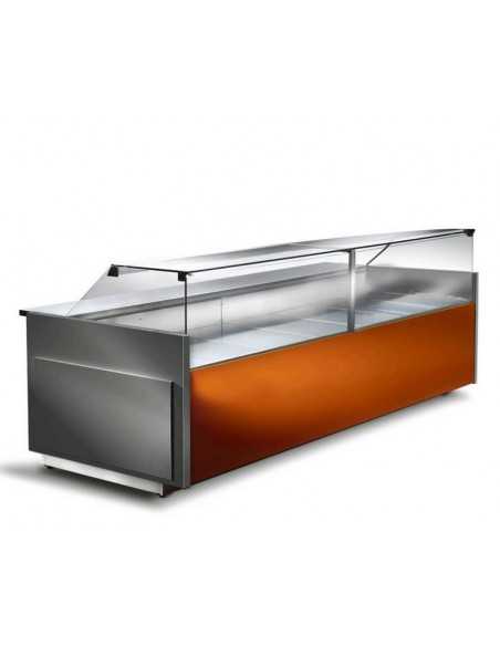 Food bank - Low front - Ventilate - Straight glass - cm 248 x 114 x 112.6 h