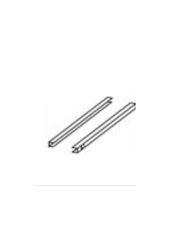 Pair of stainless steel guides for grills