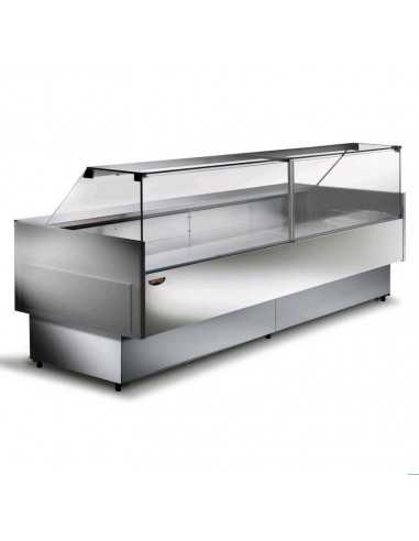 Banco alimentare - Frontale alto - Ventilato - Vetro dritto - cm 152 x 99.8 -119.1 h