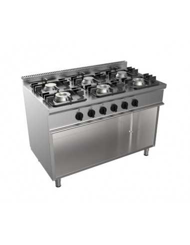 Gas cooker - N. 6 fires - cm 120 x 70 x 85 h