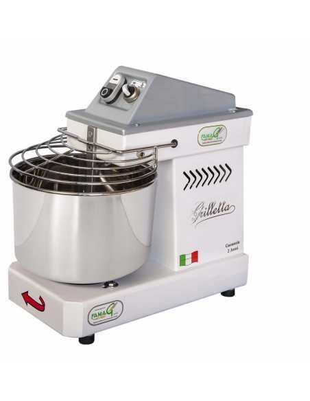 Impastatrice a spirale - 10 Velocità - Capacità Kg 5 - Cm 45 x 26 x 43 h