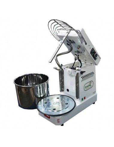 Spiral mixer with liftable head and removable bowl - 10 Speed - Kg.10 - cm 53 x 30 x 43 h