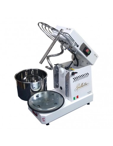 Spiral mixer with liftable head and removable bowl - Kg.5 - cm 47,5 x 26 x 39 h