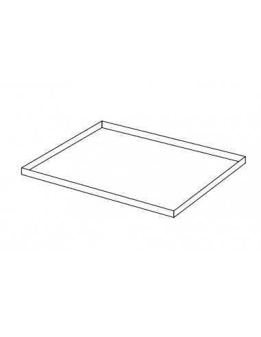 Teglia in lamiera alluminata - Dimensioni cm 40 x 60 x 2 h