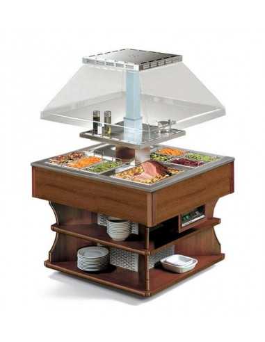 Isola buffet - Bagnomaria - cm 107.5 x 107.5 x 171h