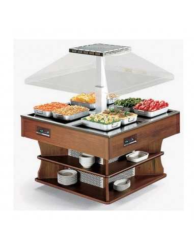 Island buffet hot - cm 107.5 x 107.5 x 171h