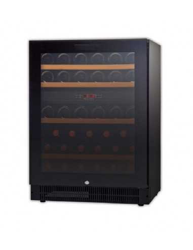 Espositore vino - Doppia temperatura: +5°+10°C / +10°+18°C - Cm 59,5 x 57,3 x 82/89.5 h