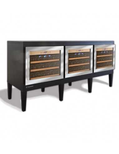 Modular wine display - Temperature +/+20°C - cm 187 x 61 x 84.3h