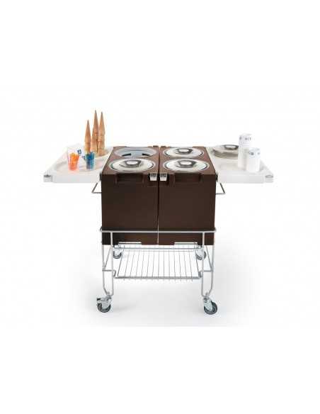 Contenedor isotérmico para helado -  N. 2 carapinas - Cm 60 x 30 x 51.4 h