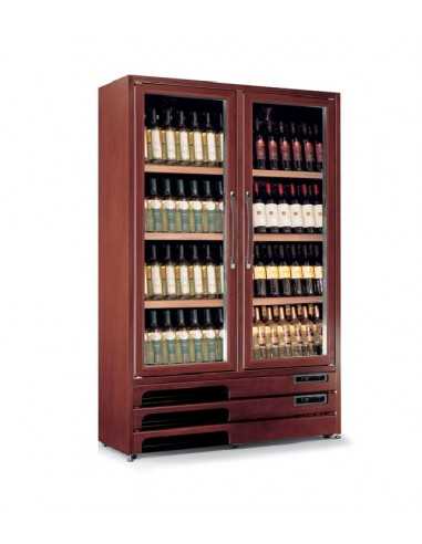 Wine exhibitor - Temperature +/+16 / +16/+18 - cm 120.1 x 53.6 x 192.2 h