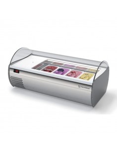 Ice cream display case -N. 6 x 2.5Lt or 3 x 5/7Lt - cm 89.7 x 56 x 46.7h