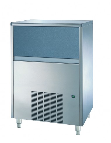 Fabbricatore di ghiaccio - Cubetti piatti - Produzione kg 105/24 h - Capacità kg 35 - cm 73.8 x 60 x 98 h