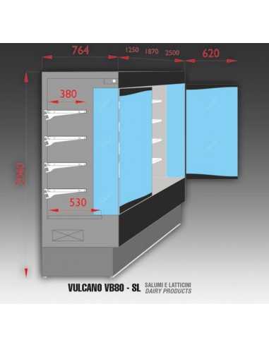 Pantalla de pared refrigerada - Puertas...