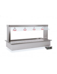 Drop-in caldo - Parafiato fisso plexiglass - Lampada...