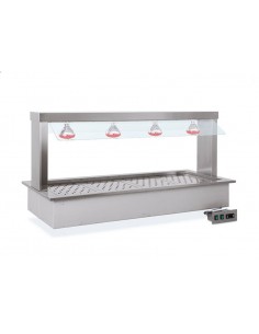 Drop-in caldo - Parafiato fisso plexiglass - Lampada...