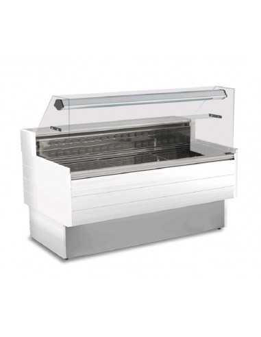 Banco alimentare - Semi ventilato - Vetri dritti - cm 202 x 90 x 124.5 h