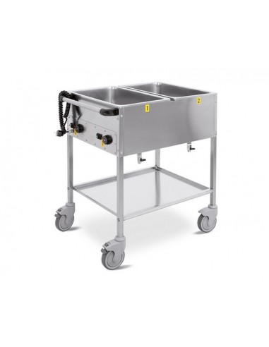 Thermal trolley per day - Bacinelle 2 x GN 1/1 - cm 88 x 61 x 85 h