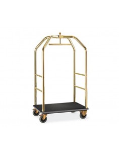 Bags and luggage carriers - Brass - Black Moquette - cm...