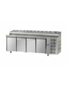 Mesa refrigerada con 12 bandejas y 4 puertas -... 2