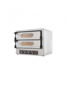 Horno eléctrico para pizzas - N. 2+2 pizzas - cm 74 x 60/74 x 60 h