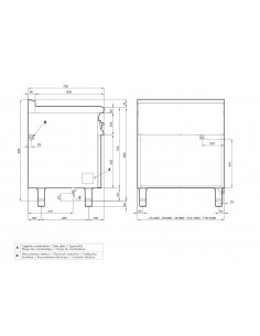 Parrilla de contacto - Cocina directa - cm 80 x 70,5 x 90 h 2