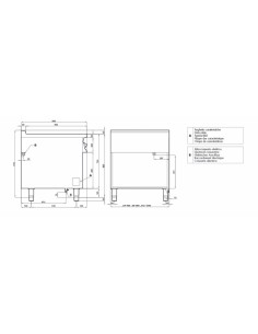 Placa de cocción eléctrica profesional - Placa lisa - cm... 2