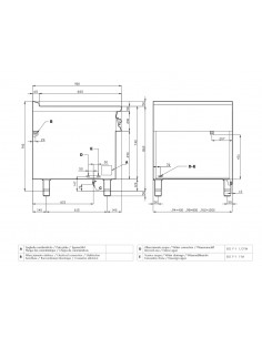 Electric bathroom - N. 1 x GN 2/1 + N. 2 GN 1/3 H 15 - cm... 2