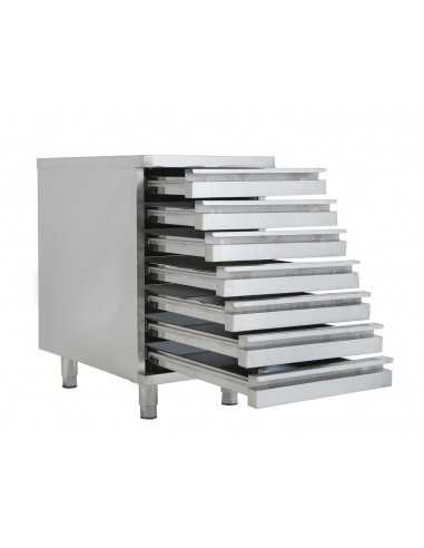 Neutral chest of drawers - No. 7 drawers - cm 52 x 80 x 81 h