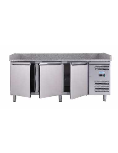 Banco pizza 3 porte - Vetrina - cm 202 x 80 x 143.5 h