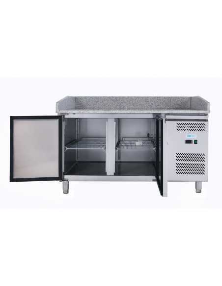 Banco pizza con 2 porte - Vetrina - cm 151 x 80 x 143.5 h