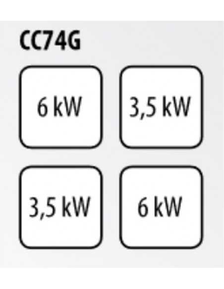 Cucina a gas - N.4 fuochi - cm 80 x 70 x 90 h