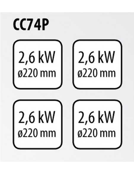 Cucina elettrica - N.4 piastre - cm 80 x 70 x 90 h