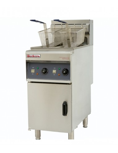 Electric fryer - Capacity 10 + 10 lt - cm 40 x 80 x 110h