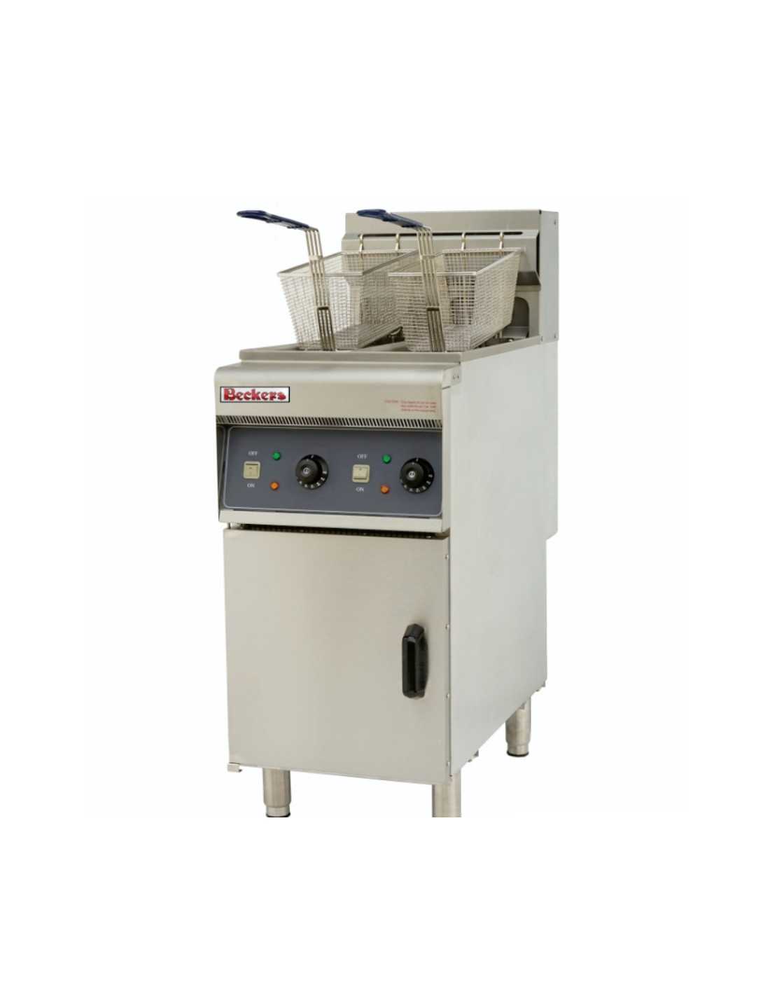 Friggitrice Commerciale 3400W 12.7 QT | Doppio Serbatoio Smontabile Con Controllo Temperatura