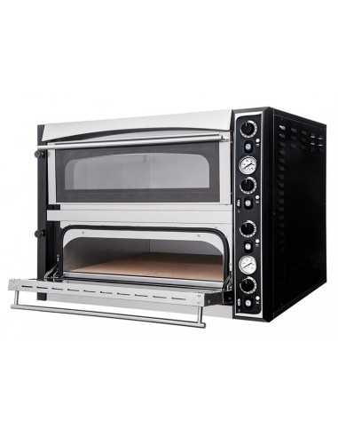 Forno elettrico 6+6 pizze - cm 100 x 130 x 74,5 h
