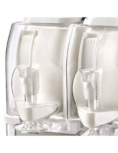 Macchina per gelato soft - Vasca litri 5 + 5 - Touch screen - cm 45 x 43.5 x 65 h