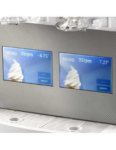 Soft ice cream machine - 5 + 5 liter tank -...