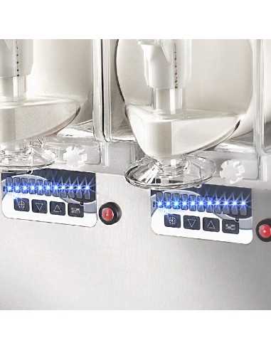 Macchina per gelato soft - Vasca litri 5 + 5 -...