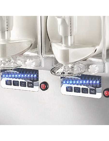 Soft ice cream machine - 5 + 5 liter tub - cm 46 x 43.5 x 65 h