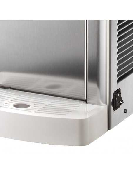 Máquina de helados blandos - cuba de 5 + 5 litros - cm 46 x 43,5 x 65 h