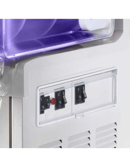 Granizadora de agua mecánica - Capacidad 11 + 11 litros - cm 40 x 58 x 87 h