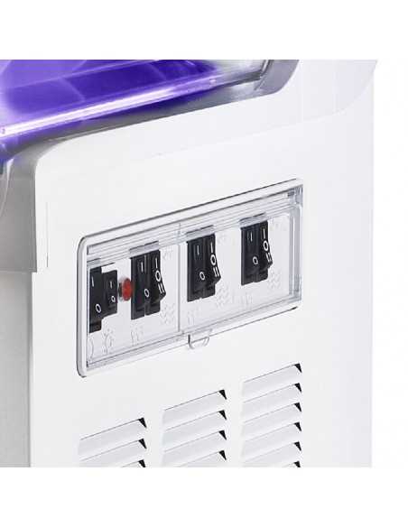 Granizadora de agua mecánica - Capacidad 11 + 11 litros - cm 60 x 58 x 87 h