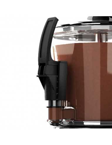 Cioccolatiera con capacità litri 3 colore nero e vasca trasparente