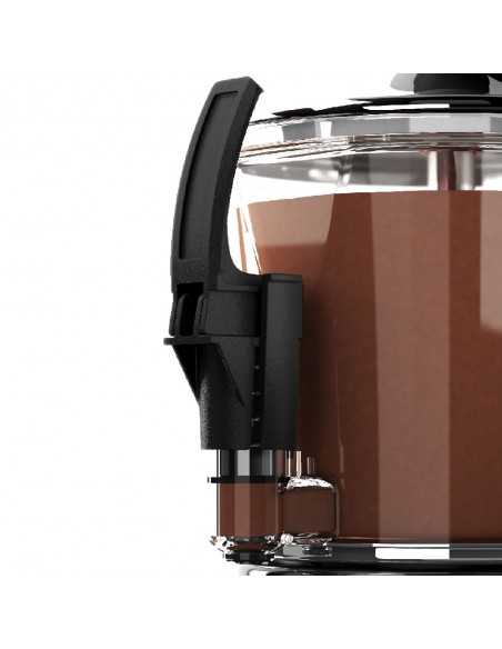 Chocolatera con capacidad de 6 litros color negro y tina transparente Chocolatera con capacidad de 6 litros color negro y tina transparente